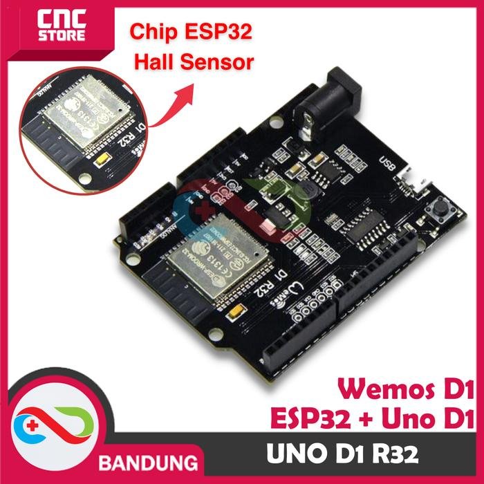 2cb87417-56bf-41cc-8932-65fde969f9d4.jpeg ARDUINO UNO D1 R32 WIFI ESP32 4MB-A - Gambar 1