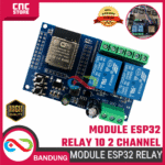 MODUL ESP32 RELAY 10A 2 CHANNEL AC 220 WIFI BLUETOOTH WROOM-32E