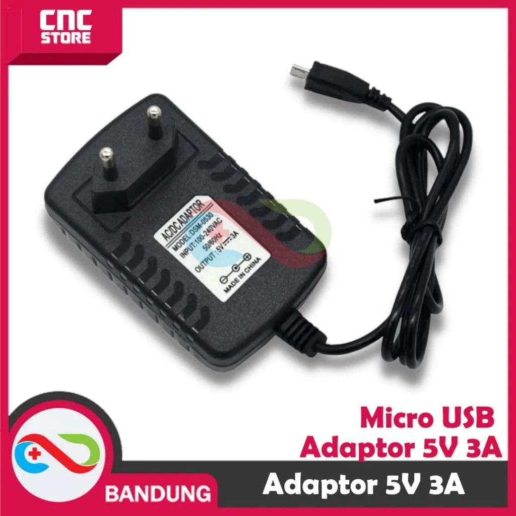 Adaptor 5V 1A / 2A / 3A – Charger untuk Raspberry Pi, ESP8266, ESP32, dan Modul Elektronik