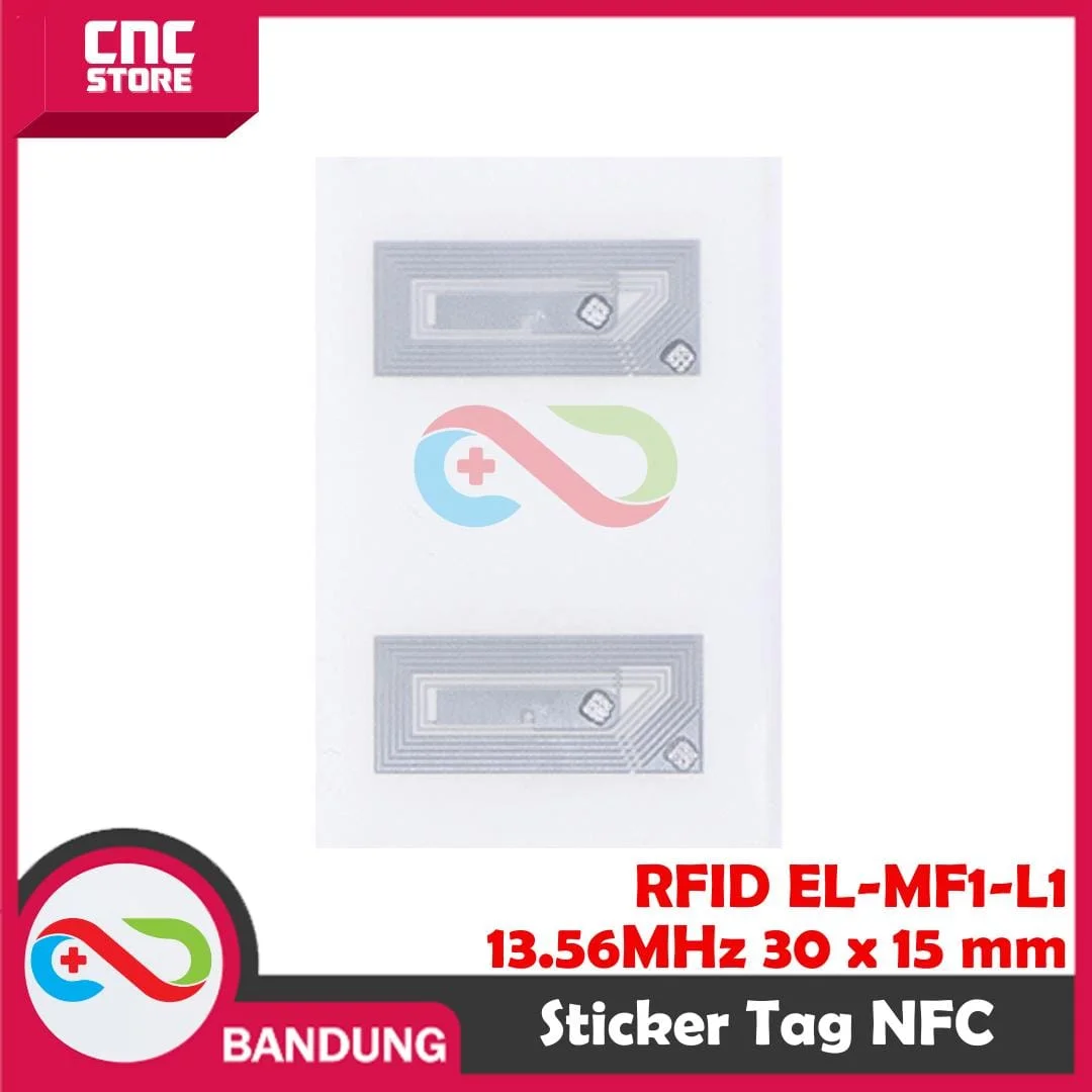 RFID EL-MF1-L1 13.56 MHz 1K Label Sticker Tag NFC RC522 Stiker F08 30 x 15 mm