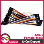 40PCS JUMPER CABLE KABEL 10CM MALE TO FEMALE DUPONT FOR BREADBOARD-A - Gambar 2