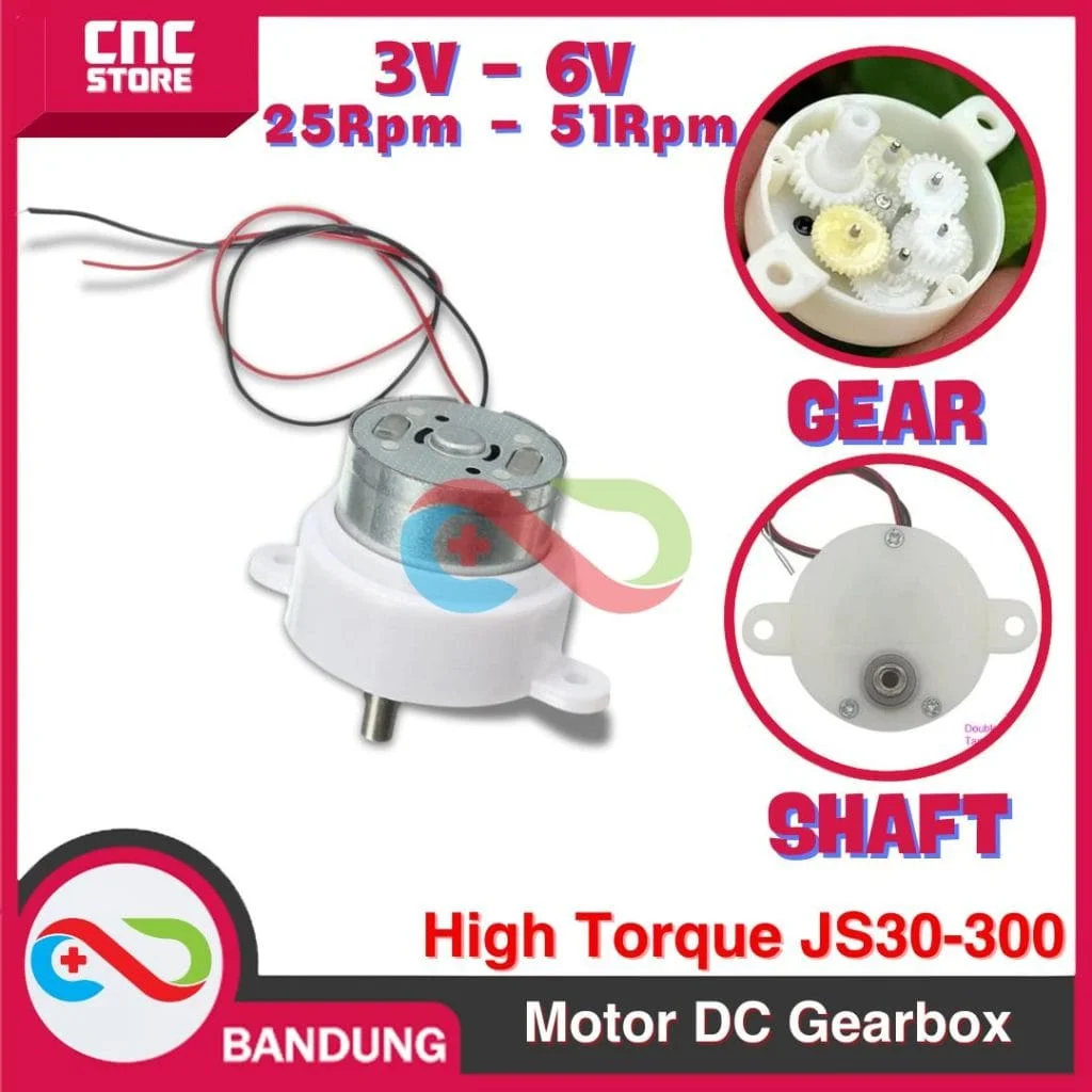 GearBox Motor DC Gear Box High Torque JS30-300 JS-30 Dinamo DC Motor Speed Reduction