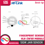 Fingerprint Sensor Module HLK-ZW101 – Sensor Sidik Jari Low Power Fingerprint Recognition Hailingke - Gambar 2