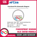 Fingerprint Sensor Module HLK-ZW101 – Sensor Sidik Jari Low Power Fingerprint Recognition Hailingke - Gambar 3