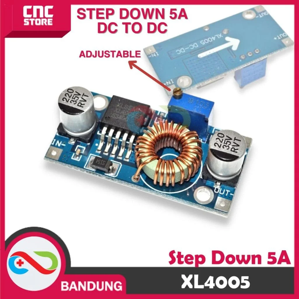 XL4005 DC STEP DOWN ADJUSTABLE POWER SUPPLY MODULE LITHIUM CHARGER 5A DC-DC BETTER THAN LM2596
