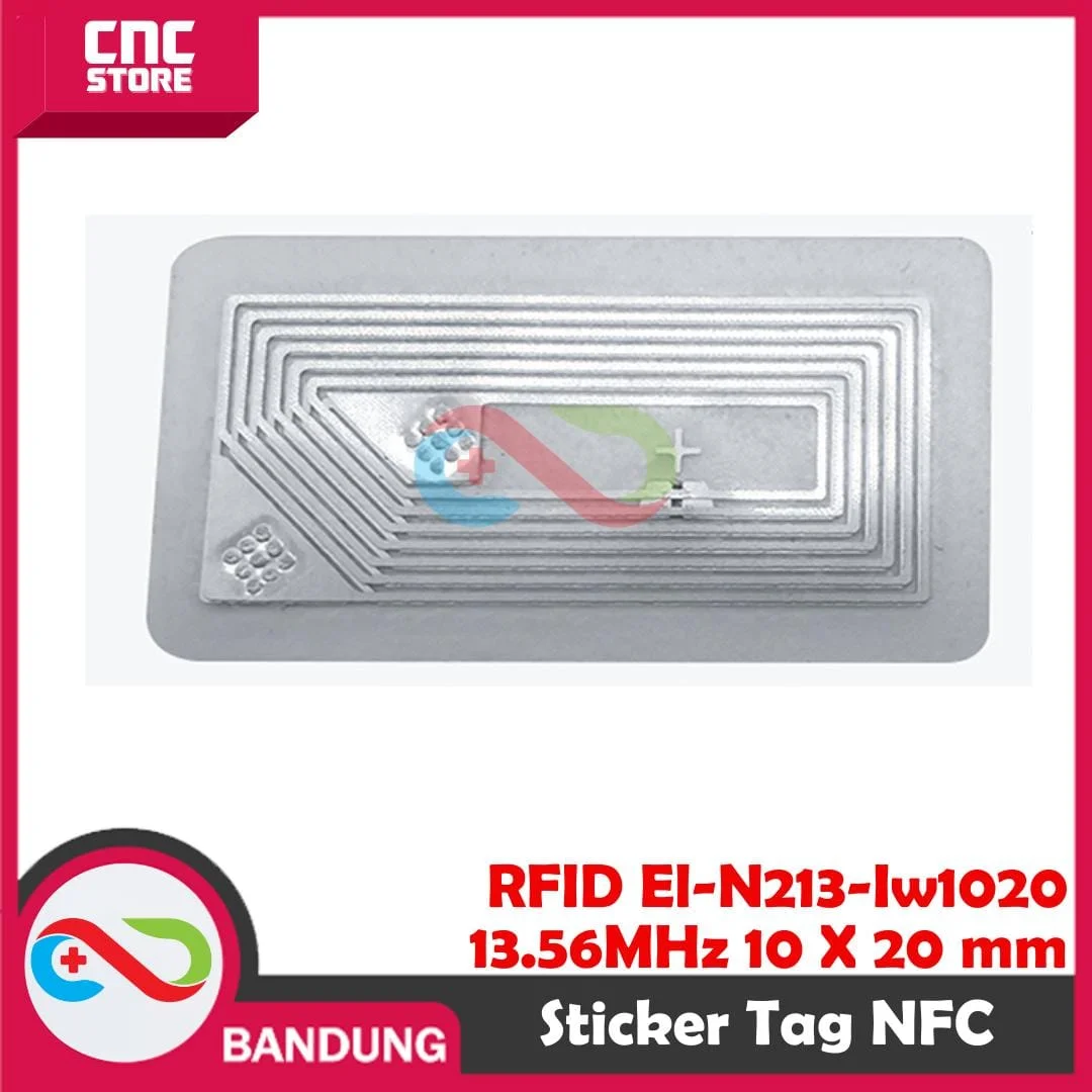 RFID EL-N213-IW1020 NFC Sticker Kecil Label Tag Compatible NTag213 1 x 2 cm 10 X 20 mm