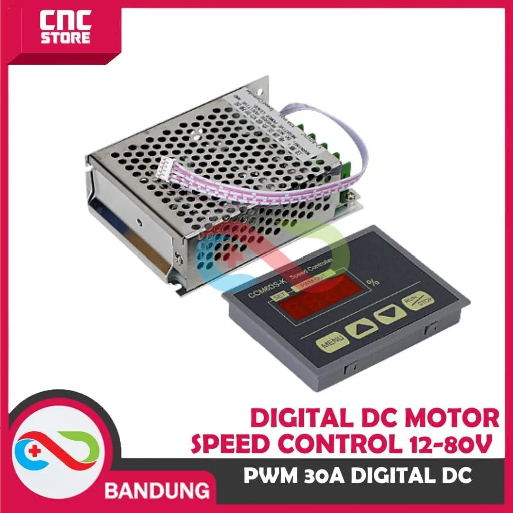 PWM 30A DIGITAL DC MOTOR SPEED CONTROLL CCM6DS-K 12-80V LCD PENGONTROL KECEPATAN