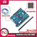 ARDUINO UNO R3 ATMEGA328P SMD CH340 ATMEGA328P MICRO USB - A - Gambar 4