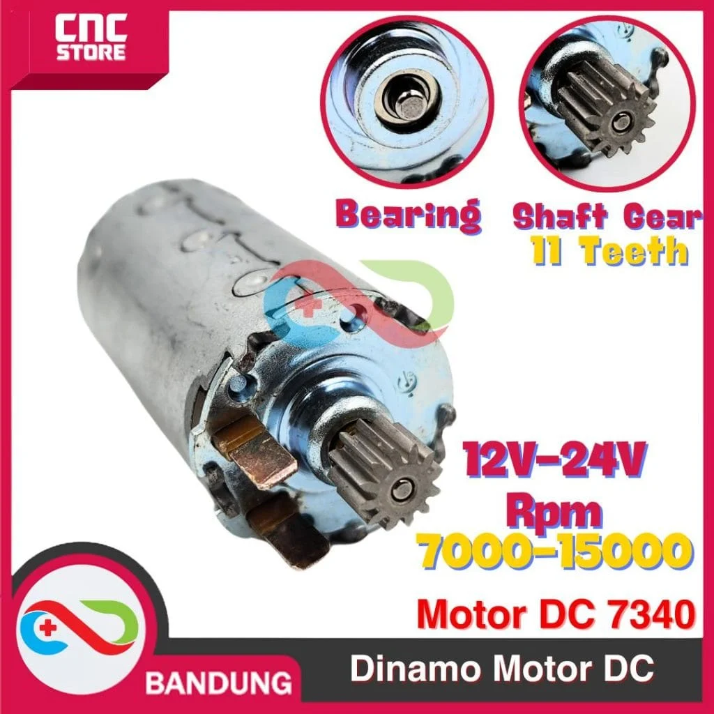 Dinamo Motor DC 7340 DC 12 – 24V High RPM High Quality