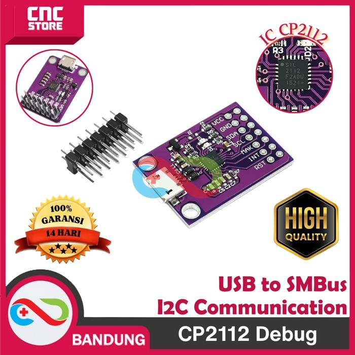 dece32609dda47a0bedd39328818482e.jpeg CP2112 MODUL SENSOR DEBUG BOARD USB KE SMBUS I2C 2.0 MICRO USB 5V-A - Gambar 1
