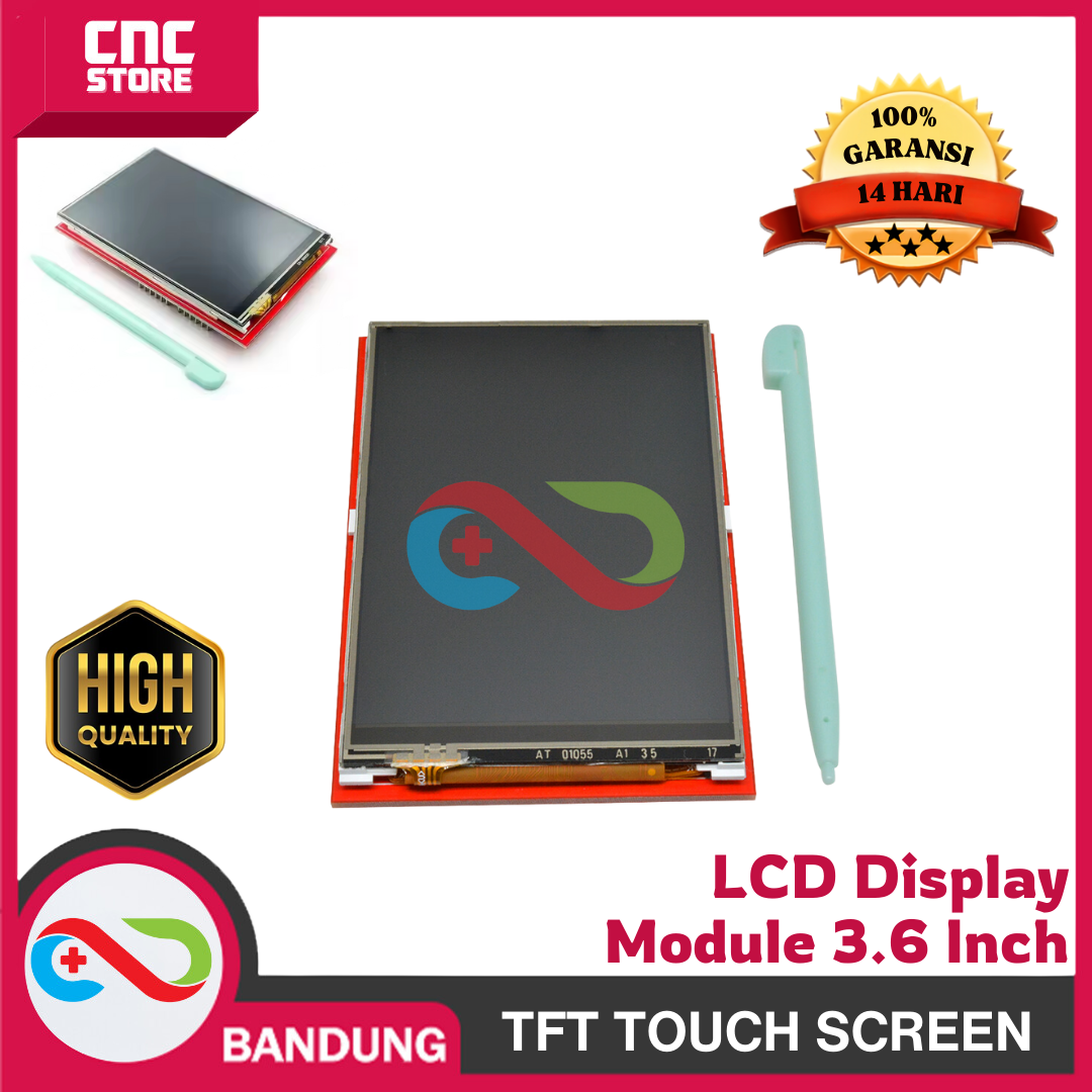LCD Display Module 3.6 Inch 3.5 Inch TFT Touch Screen – Layar Sentuh untuk Arduino UNO R3 & Mega 2560