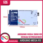 Arduino Mega 2560 R3 Development Board – CH340/ATmega16U2 + USB Cable – Kompatibel Proyek Robotik & Otomasi - A - Gambar 3