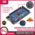 Arduino Mega 2560 R3 Development Board – CH340/ATmega16U2 + USB Cable – Kompatibel Proyek Robotik & Otomasi - A