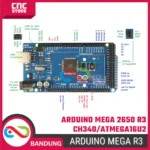 Arduino Mega 2560 R3 Development Board – CH340/ATmega16U2 + USB Cable – Kompatibel Proyek Robotik & Otomasi - A - Gambar 2