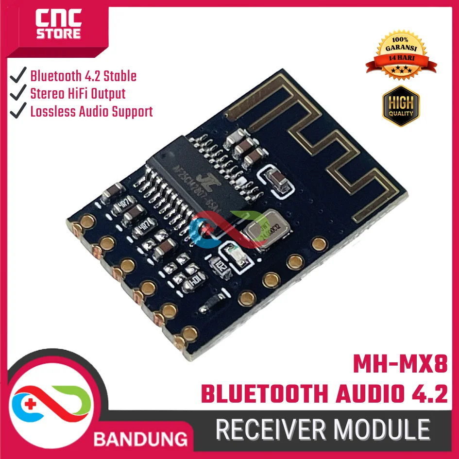 Modul Bluetooth Audio MH-MX8 4.2 Stereo HiFi Lossless Receiver DIY Speaker Aktif / Upgrade Headphone