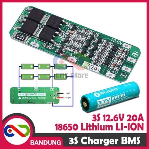 3S 12.6V CHARGER CHARGING 18650 LITHIUM LI-ION BATTERY BMS PROTECTION 20A MODULE-A