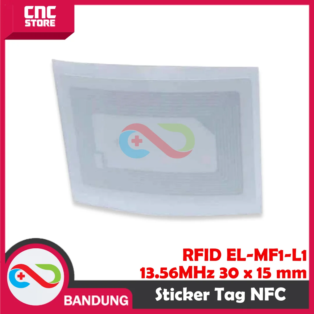 RFID EL-MF1-L2 13.56 MHz 1K CR80 Label Sticker Tag NFC RC522 Stiker 86 x 54 mm