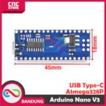 ARDUINO NANO V3 ATMEGA328P CH340G 5V BOARD TYPE-C-A - Gambar 2