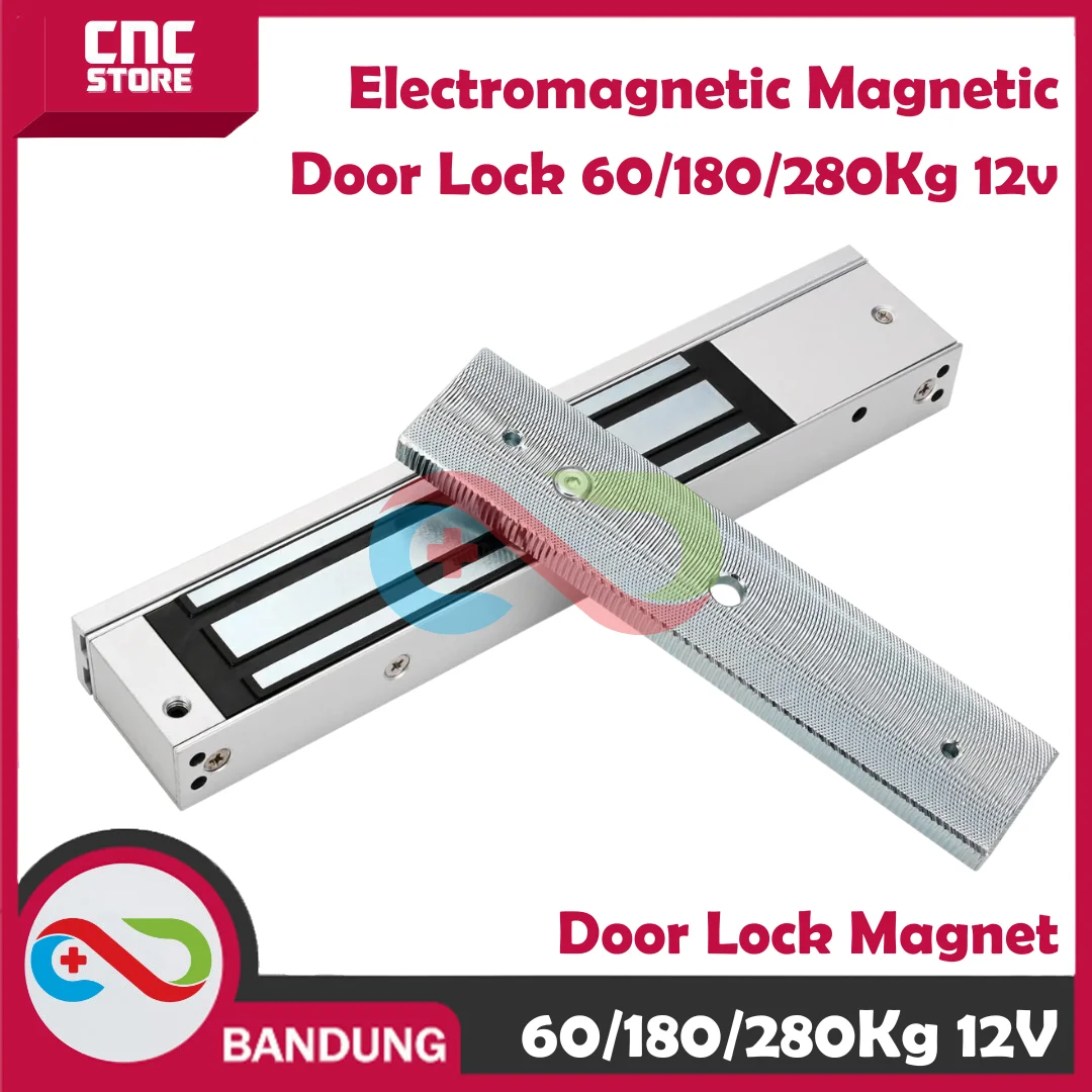 Electromagnetic Magnetic EM Door Lock Mlock Kunci Magnet 600/350/130Lbs 280/180/60Kg