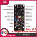 RF-NANO ARDUINO NANO V3.0 ATMEGA328P INTEGRATE NRF24L01+ WIRELESS 2.4GHz-A - Gambar 4