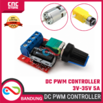 VARIABLE PWM Motor Speed & LED Dimmer Controller DC 5A – Pengatur Kecepatan Motor & Kecerahan LED (3V–35V)