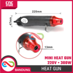 Mini Heat Gun Electric Hot Air Gun 220V 300W – Alat Pemanas untuk Shrink Tube, Vinyl, DIY - Gambar 2