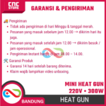 Mini Heat Gun Electric Hot Air Gun 220V 300W – Alat Pemanas untuk Shrink Tube, Vinyl, DIY - Gambar 6