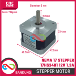 NEMA 17 Stepper Motor 17HS3401 42-34mm 12V 1.3A + Kabel - Gambar 2