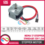 NEMA 17 Stepper Motor 17HS3401 42-34mm 12V 1.3A + Kabel - Gambar 3