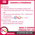 NEMA 17 Stepper Motor 17HS3401 42-34mm 12V 1.3A + Kabel - Gambar 6