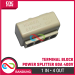 Terminal Block 1 In 4 Out 60A 400V – Blok Konektor Splitter Paralel Kabel High Power - Gambar 2