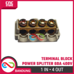 Terminal Block 1 In 4 Out 60A 400V – Blok Konektor Splitter Paralel Kabel High Power - Gambar 4