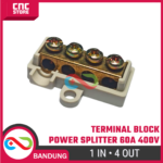 Terminal Block 1 In 4 Out 60A 400V – Blok Konektor Splitter Paralel Kabel High Power - Gambar 5