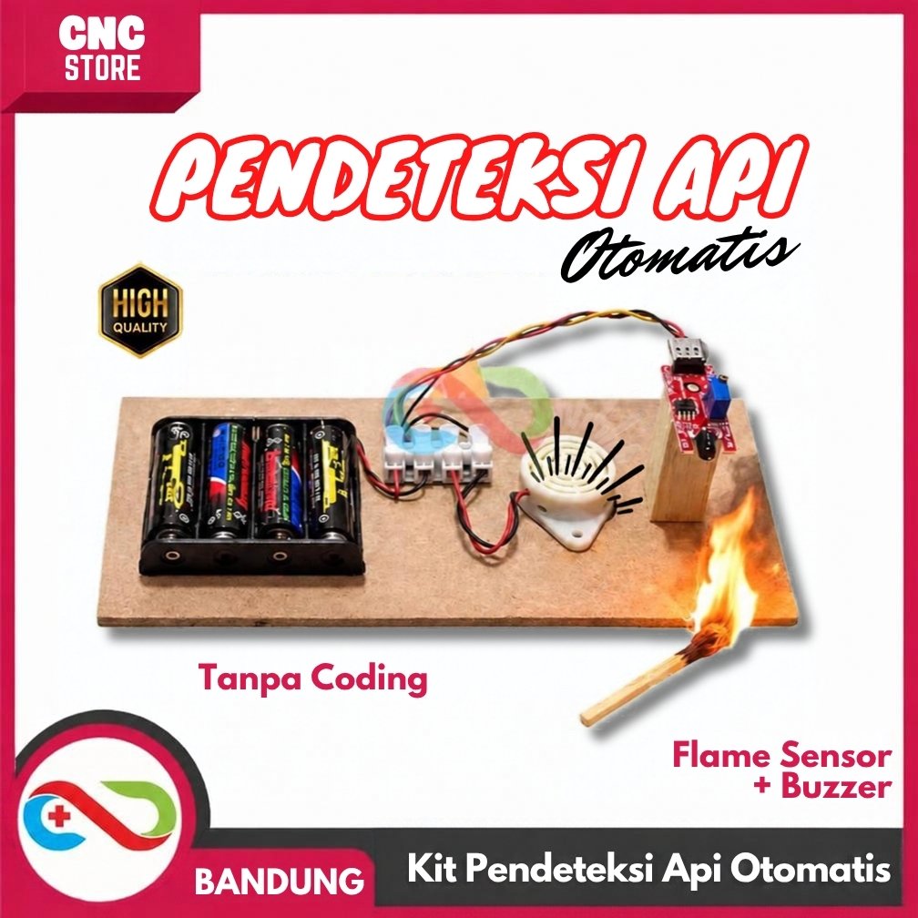 5883-komposit_tiga_produk__23_.jpeg Kit Pendeteksi Api Otomatis | Flame Sensor + Buzzer | STEM Edukasi Elektronika - Gambar 1