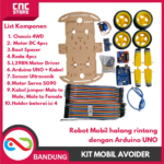 Kit Robot Arduino UNO Avoider 4WD – Robot Mobil Halang Rintang - Gambar 3