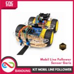 Kit Robot Arduino UNO Line Follower 4WD – Robot Mobil Sensor Garis