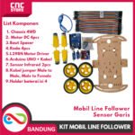 Kit Robot Arduino UNO Line Follower 4WD – Robot Mobil Sensor Garis - Gambar 4
