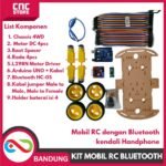 Kit Robot Arduino UNO Bluetooth 4WD – Robot Mobil Kontrol HP - Gambar 3