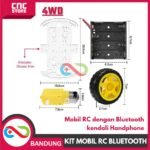 Kit Robot Arduino UNO Bluetooth 4WD – Robot Mobil Kontrol HP - Gambar 4