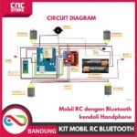 Kit Robot Arduino UNO Bluetooth 4WD – Robot Mobil Kontrol HP - Gambar 5