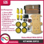 Kit Robot Mobil ESP32 WiFi Bluetooth 4WD – Robot Mobil Kontrol HP - Gambar 3